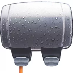 British General Decorative IP66 13A 2-Gang SP Weatherproof Outdoor Switched Passive RCD Socket -Cheap Back Boxes Store 920XH A2
