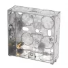 LAP 1-Gang Galvanised Steel Installation Boxes 25mm 10 Pack 2 LAP 1-Gang Galvanised Steel Installation Boxes 25mm 10 Pack -Cheap Back Boxes Store 92398 P