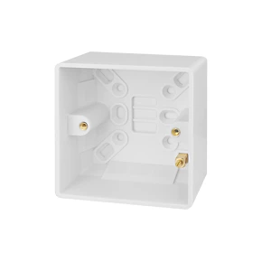 Schneider Electric Ultimate Slimline 1-Gang Surface Pattress Surface Pattress Box 35mm 1 Schneider Electric Ultimate Slimline 1-Gang Surface Pattress Surface Pattress Box 35mm