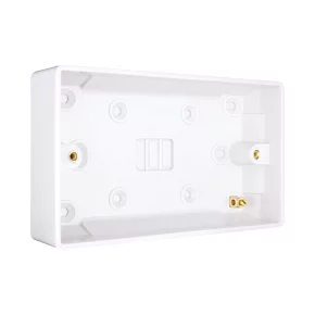 Schneider Electric Ultimate Slimline 2-Gang Surface Pattress Surface Pattress Box 27mm 3 Schneider Electric Ultimate Slimline 2-Gang Surface Pattress Surface Pattress Box 27mm - Image 3