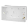 Schneider Electric Ultimate Slimline 2-Gang Surface Pattress Surface Pattress Box 27mm 3 Schneider Electric Ultimate Slimline 2-Gang Surface Pattress Surface Pattress Box 27mm -Cheap Back Boxes Store 9655J P
