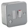 Knightsbridge M6300F 13A Switched Metal Clad Fused Spur & Flex Outlet with White Inserts 10 Knightsbridge M6300F 13A Switched Metal Clad Fused Spur & Flex Outlet with White Inserts -Cheap Back Boxes Store 976VF P